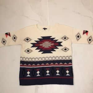 American Eagle Tribal Print Sweater